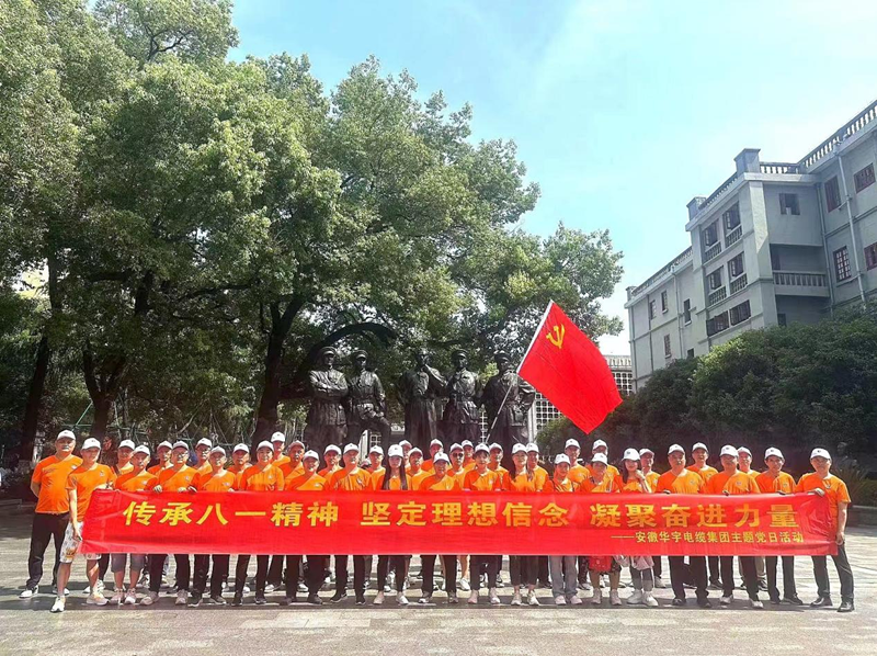追尋紅色足跡，堅定理想信念，凝聚奮進力量 ——安徽華宇電纜集團有限公司組織赴南昌、井岡山 開展慶祝建...